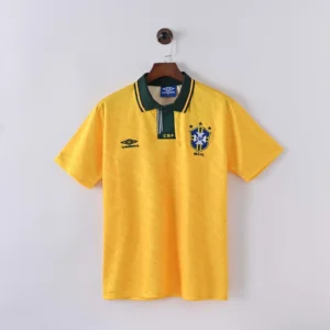 1991/1993 Retro Brazil Home Football Shirt 1:1 Thai Quality