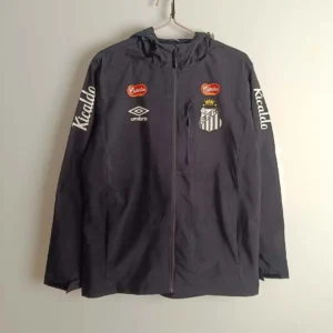 2025/2026 Santos Windbreaker Black Soccer Jersey 1:1 Thai Quality