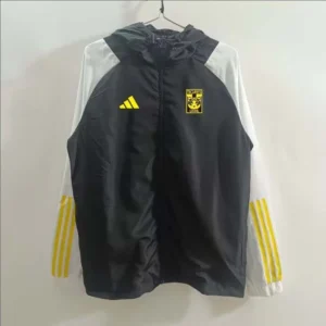 2025/2026 Tigres Windbreaker Black and white Football Shirt 1:1 Thai Quality