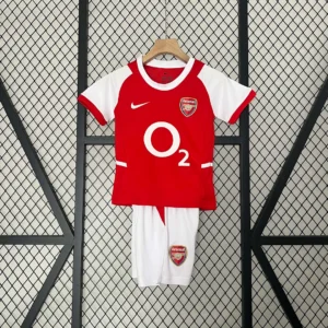 2002/2004 Retro Arsenal Home Football Shirt 1:1 Thai Quality Kids Size