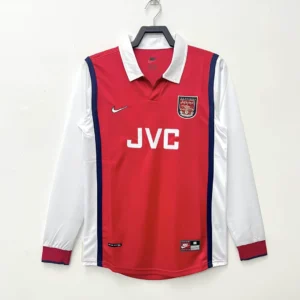 1998/1999 Retro Long Sleeve Arsenal Home Football Shirt 1:1 Thai Quality