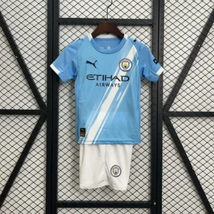 2025/2026 Manchester City Home Football Shirt 1:1 Thai Quality Kids Size