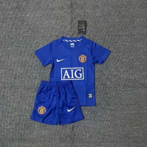 2007/2008 Retro Manchester United Away Football Shirt 1:1 Thai Quality Kids Size