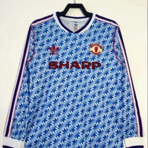 1990/1992 Retro Long Sleeve Manchester United Away Football Shirt 1:1 Thai Quality