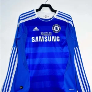 2011/2012 Retro Long Sleeve Chelsea Home Football Shirt 1:1 Thai Quality