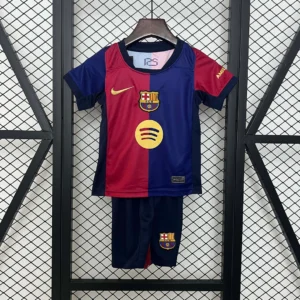2024/2025 Barcelona Home Football Shirt 1:1 Thai Quality Kids Size（Competition version）