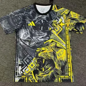 2024/2025 Real Madrid Black and gold lion head Special Edition Football Shirt1:1 Thai Quality