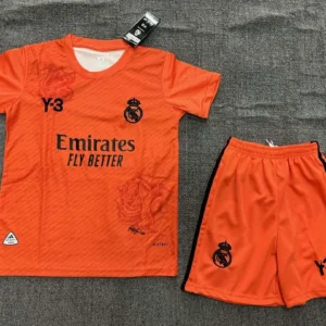 2024/2025 Real Madrid Y-3 Special Edition Orange Football Shirt 1:1 Thai Quality Kids Size