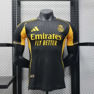 2025/2026 Player Version Real Madrid Special Edition Black And Gold Football Shirt 1:1 Thai Quality