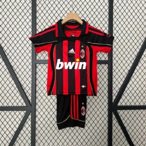 2006/2007 Retro AC Milan Home Soccer Jersey 1:1 Thai Quality Kids Size