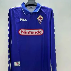 1998/1999 Retro Long Sleeve Fiorentina Home Soccer Jersey 1:1 Thai Quality
