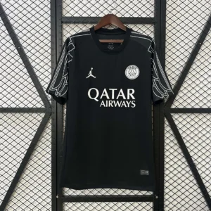 2024/2025 Psg Paris Saint-Germain Fourth Away Black Football Shirt 1:1 Thai Quality