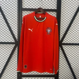 2025 Long Sleeve Portugal Home Football Shirt 1:1 Thai Quality