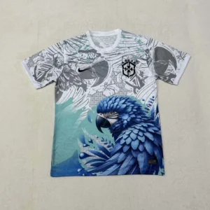 2025 Brazil Special Edition White and Blue Football Shirt 1:1 Thai Quality