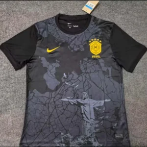 2024 Brazil Special Edition Jesus Black Football Shirt 1:1 Thai Quality