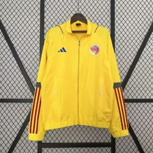2024 Colombia Windbreaker Yellow Soccer Jersey 1:1 Thai Quality