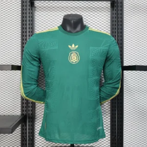 2025 Long Sleeve Player Version Mexico National Gold cup Version Green Football Shirt 1:1 Thai Quality