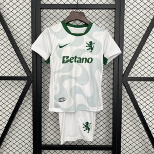 2025/2026 Sporting Lisbon Away Football Jersey 1:1 Thai Quality Kids Size
