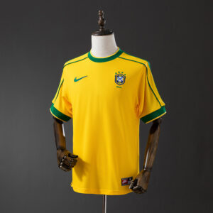 Brazil 1998 Home Retro Soccer Jersey