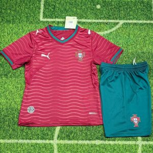 2026 Portugal Home Kids Soccer Jersey