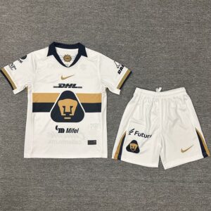 25-26 Pumas UNAM Home Kids Soccer Jersey