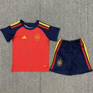 26-27 Spain Home Kids Soccer Jersey