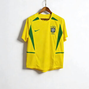 Brazil National Team 2002 World Cup Home Retro No. 11 Jersey