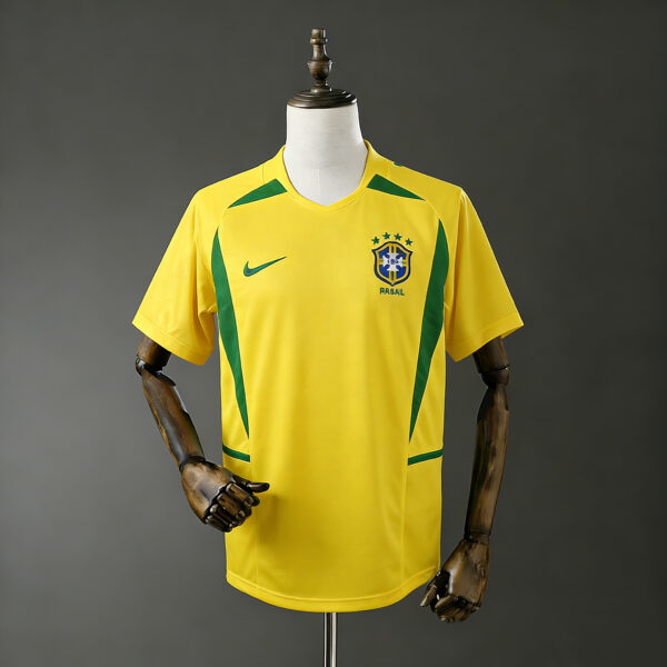 Camisa Retrô em Casa da Seleção Brasileira na Copa do Mundo de 2002 – Número 11