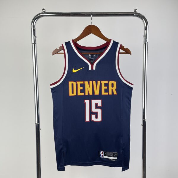 Camiseta no 15 do Nikola Jokic do Denver Nuggets, temporada de 2023