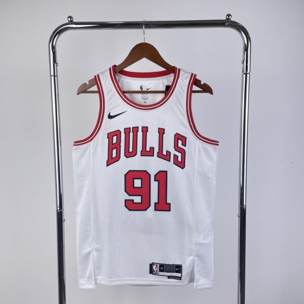 Camiseta no 91 do Rodman do Chicago Bulls, temporada de 2023