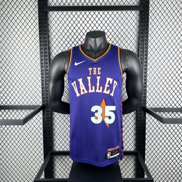 Camiseta edição cidade no 35 do Durant do Suns, temporada de 2025